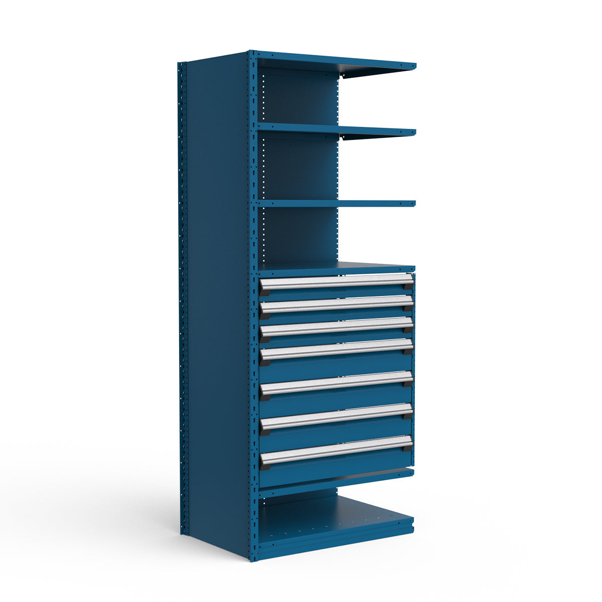 Shelving with Drawers - 36"H Drawer Bank - 7 drawers (Add-On)