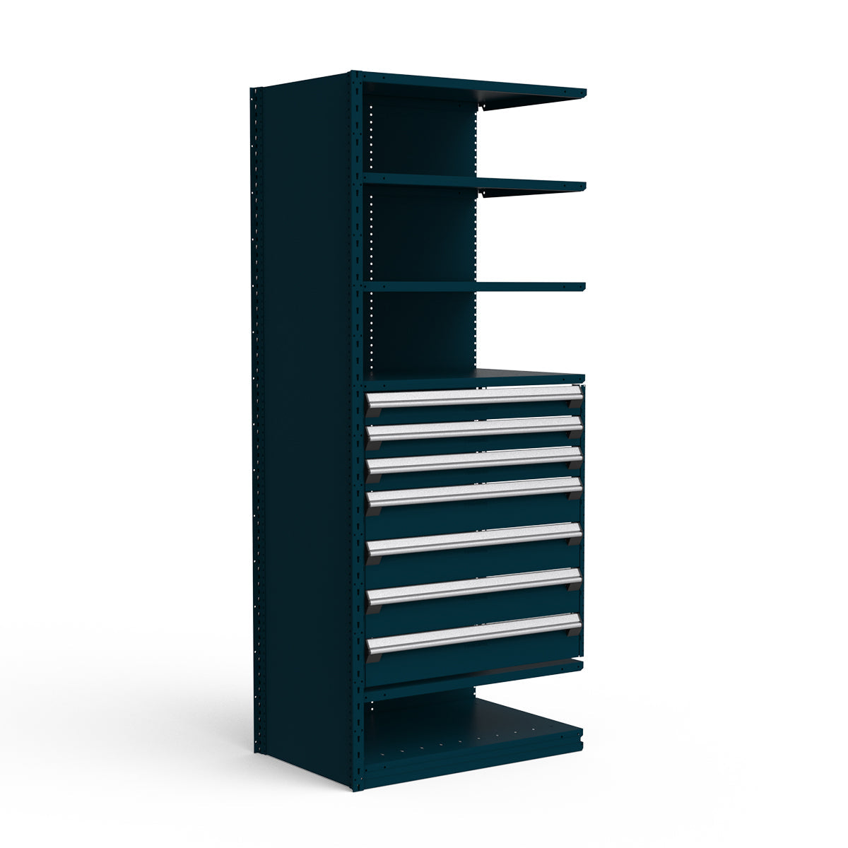 Shelving with Drawers - 36"H Drawer Bank - 7 drawers (Add-On)