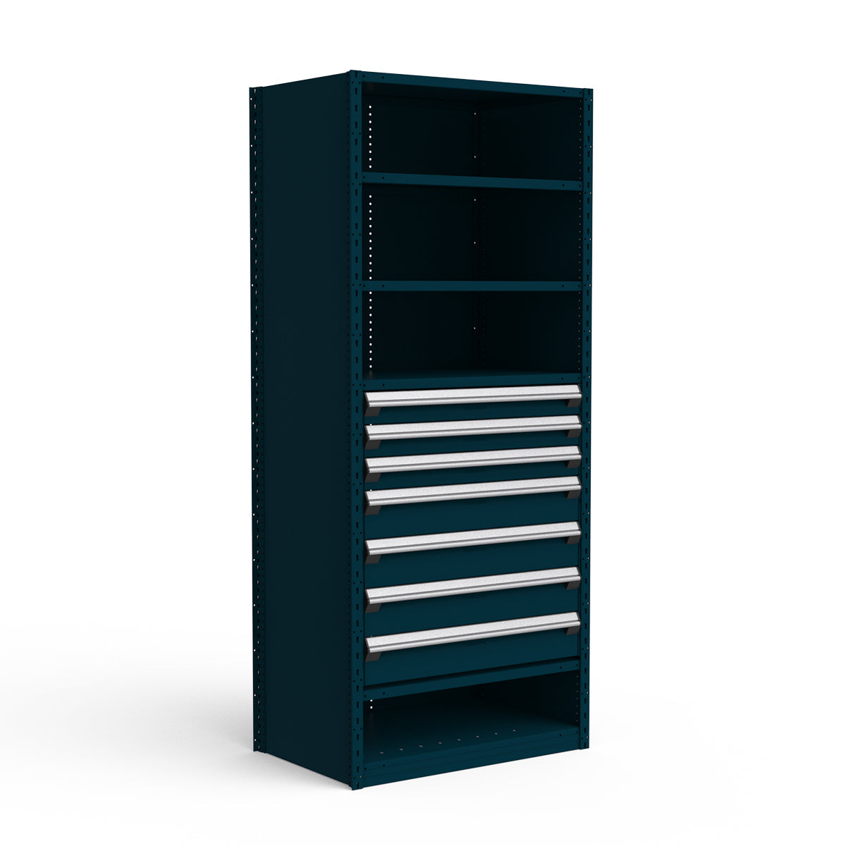Shelving with Drawers - 36"H Drawer Bank - 7 drawers (Starter)