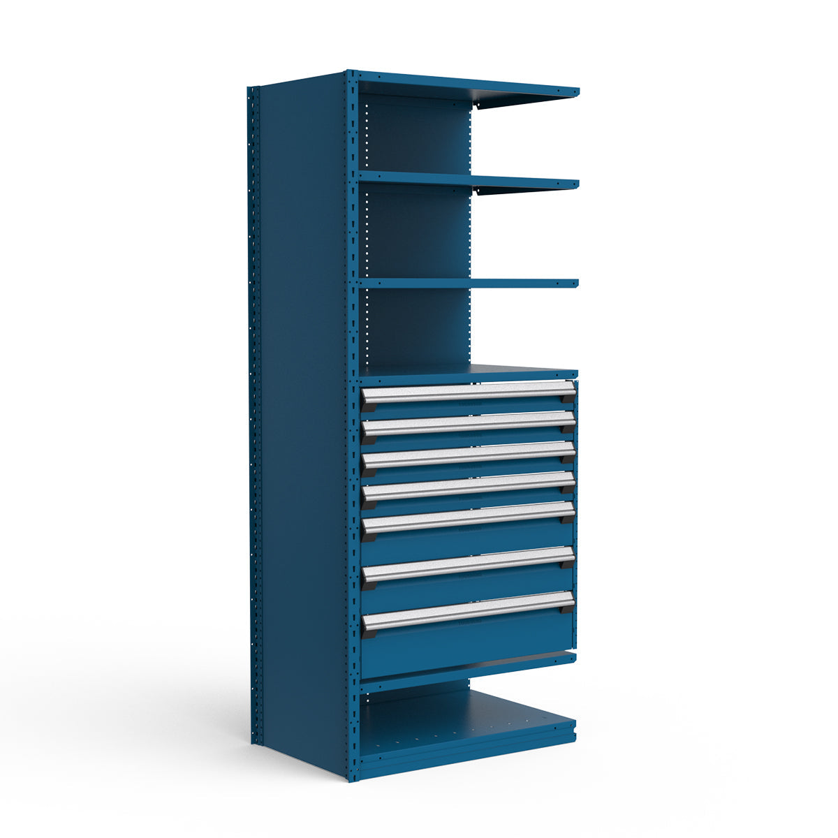 Shelving with Drawers - 36"H Drawer Bank - 7 drawers (Add-On)