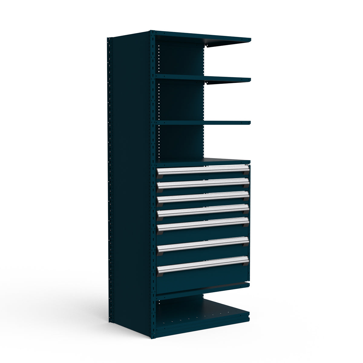 Shelving with Drawers - 36"H Drawer Bank - 7 drawers (Add-On)