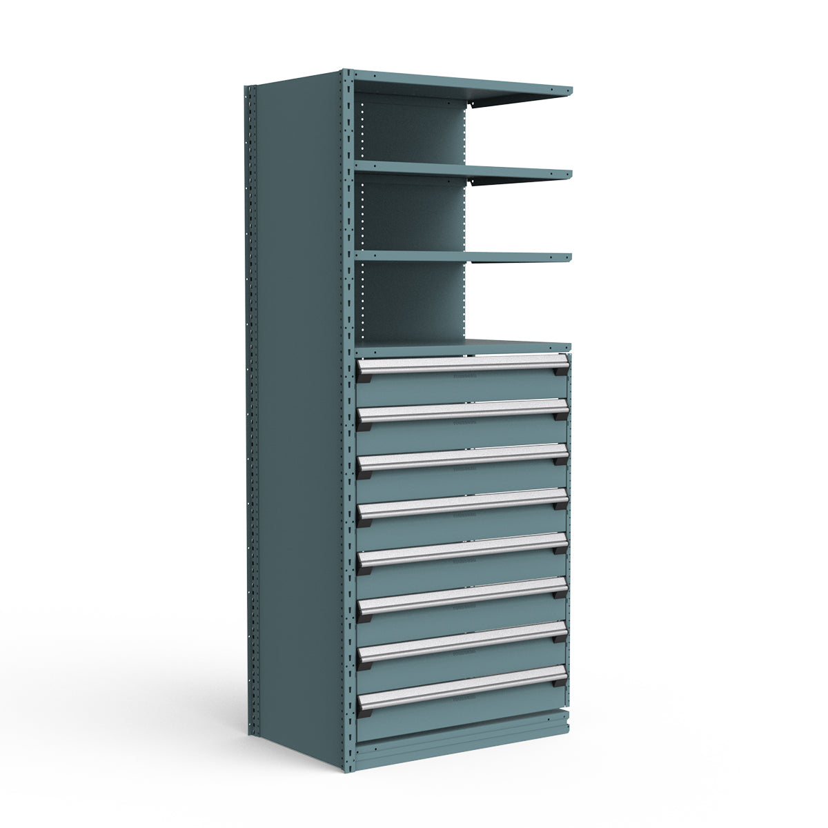 Shelving with Drawers - 48"H Drawer Bank - 8 drawers (Add-On)