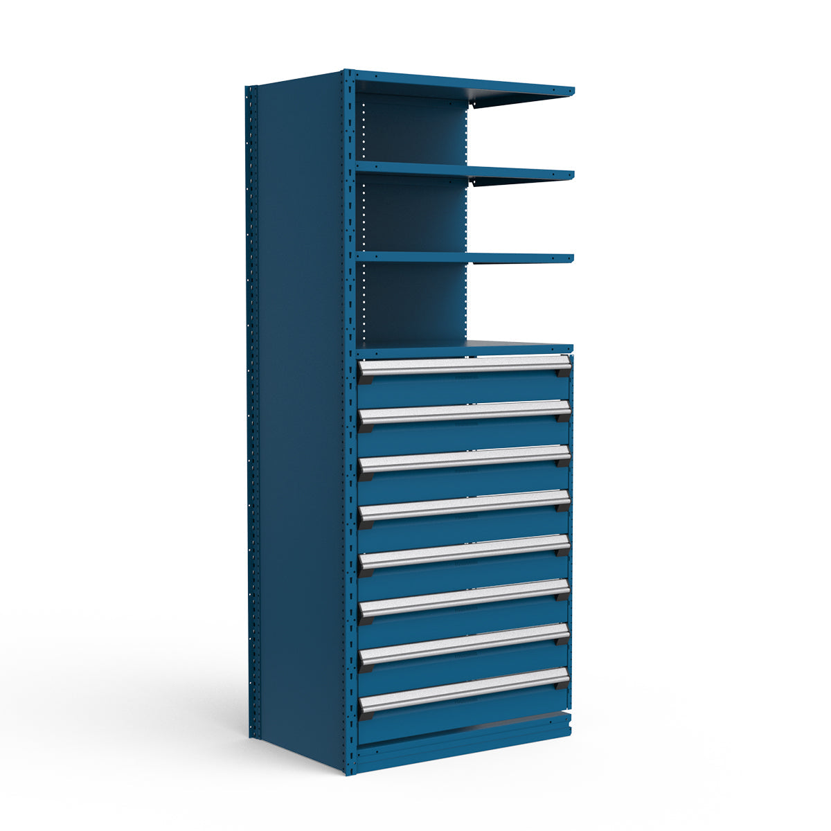 Shelving with Drawers - 48"H Drawer Bank - 8 drawers (Add-On)
