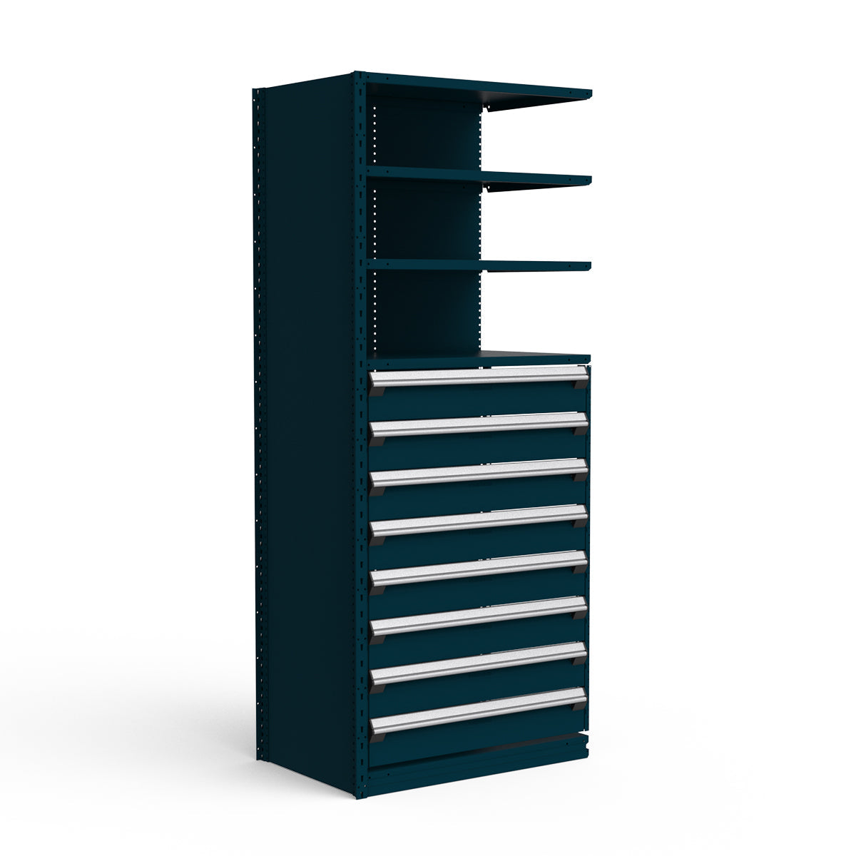 Shelving with Drawers - 48"H Drawer Bank - 8 drawers (Add-On)