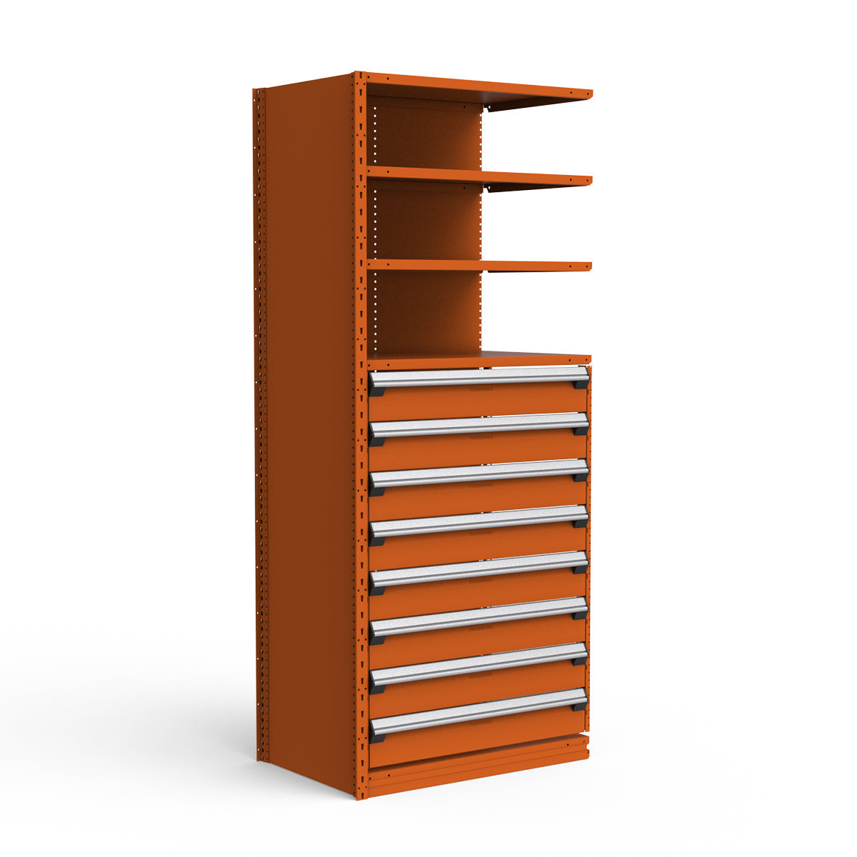 Shelving with Drawers - 48"H Drawer Bank - 8 drawers (Add-On)