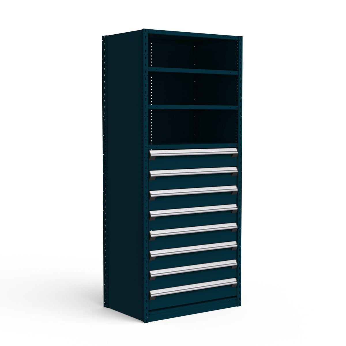 Shelving with Drawers - 48"H Drawer Bank - 8 drawers (Starter)