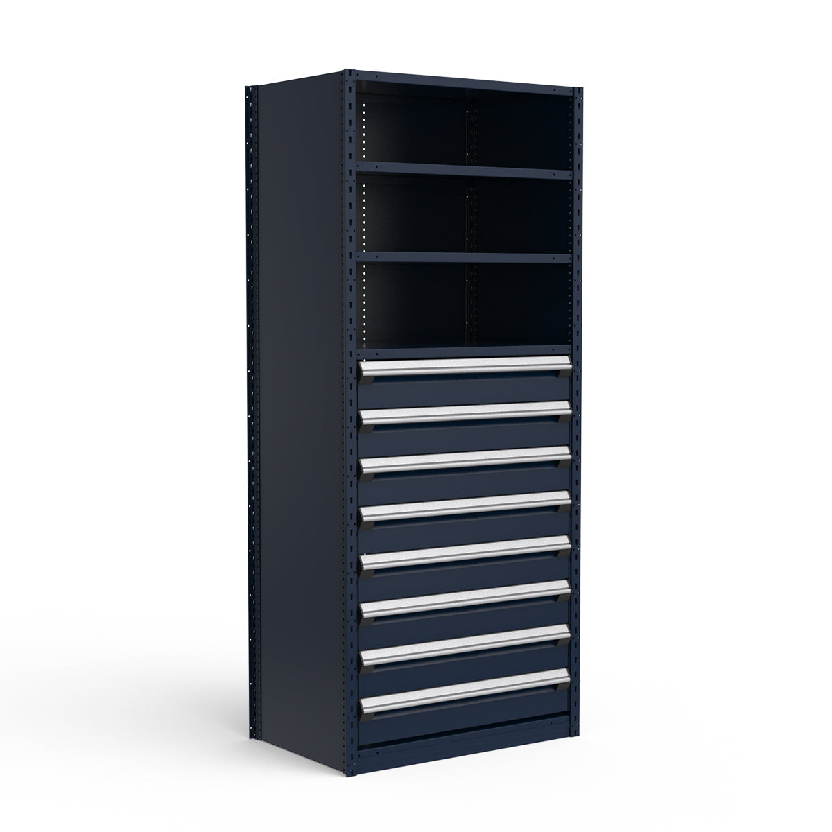 Shelving with Drawers - 48"H Drawer Bank - 8 drawers (Starter)