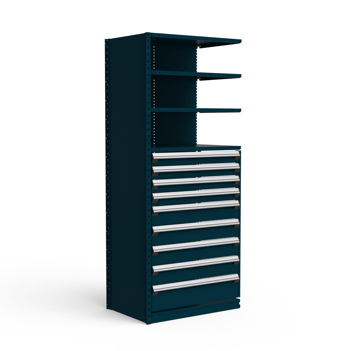 Shelving with Drawers - 48"H Drawer Bank - 9 drawers (Add-On)