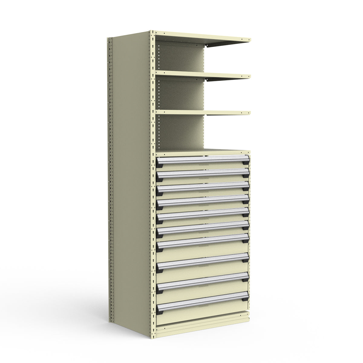 Shelving with Drawers - 48"H Drawer Bank - 10 drawers (Add-On)
