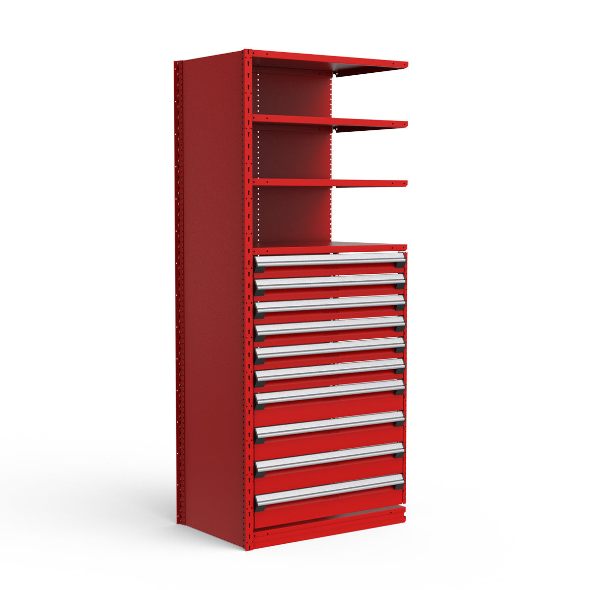 Shelving with Drawers - 48"H Drawer Bank - 10 drawers (Add-On)