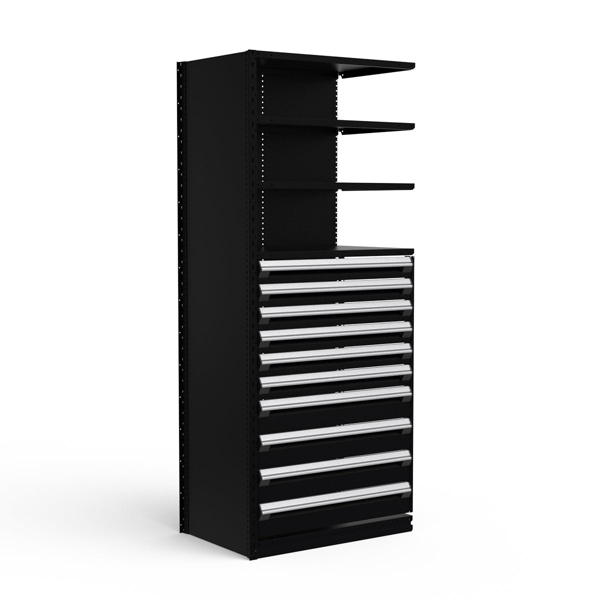 Shelving with Drawers - 48"H Drawer Bank - 10 drawers (Add-On)