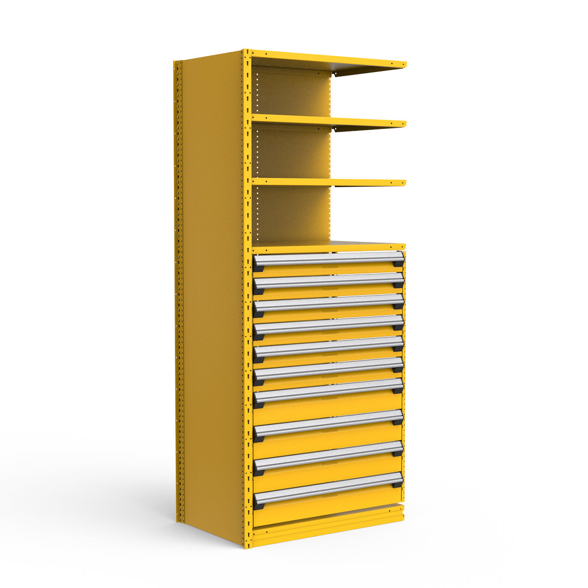 Shelving with Drawers - 48"H Drawer Bank - 10 drawers (Add-On)