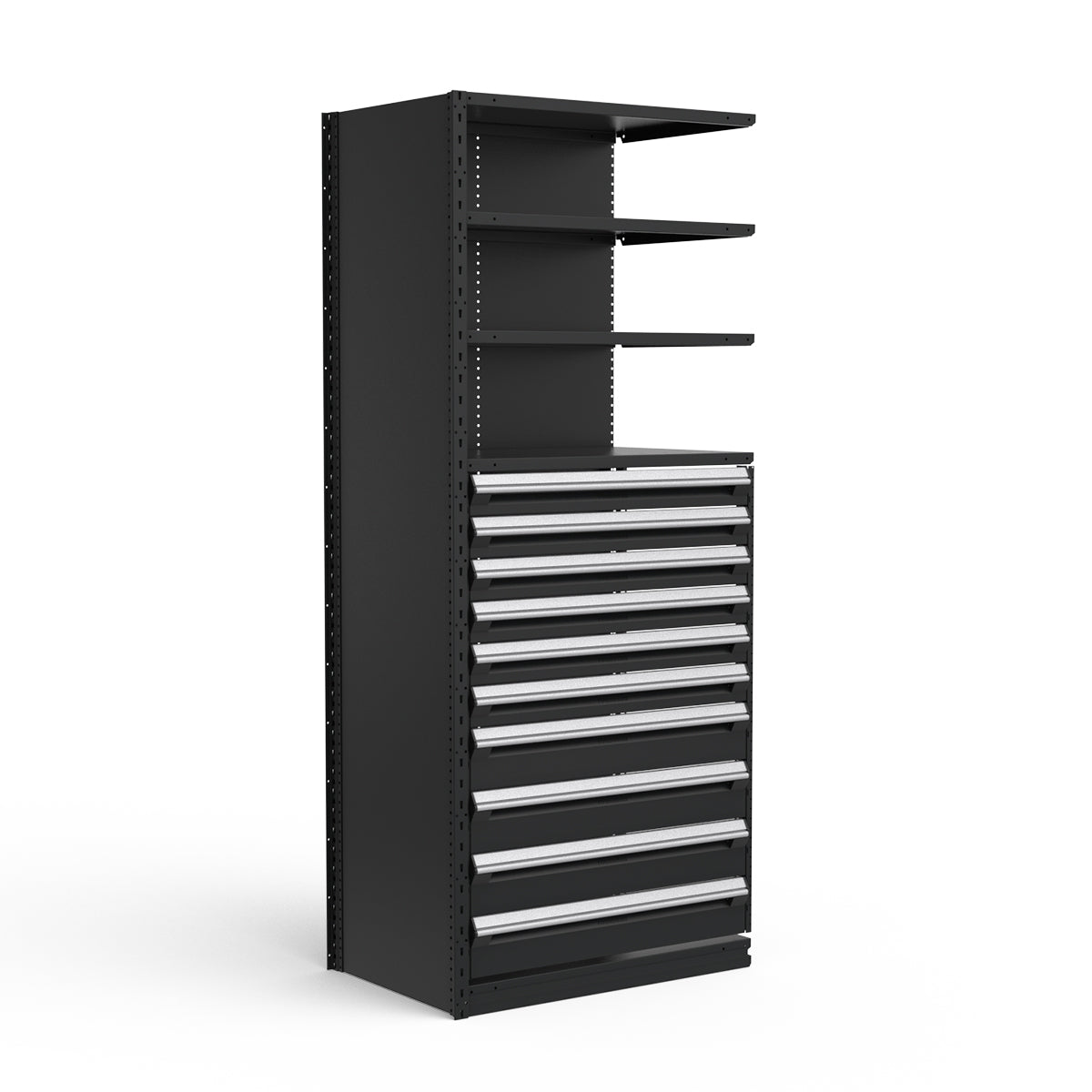 Shelving with Drawers - 48"H Drawer Bank - 10 drawers (Add-On)