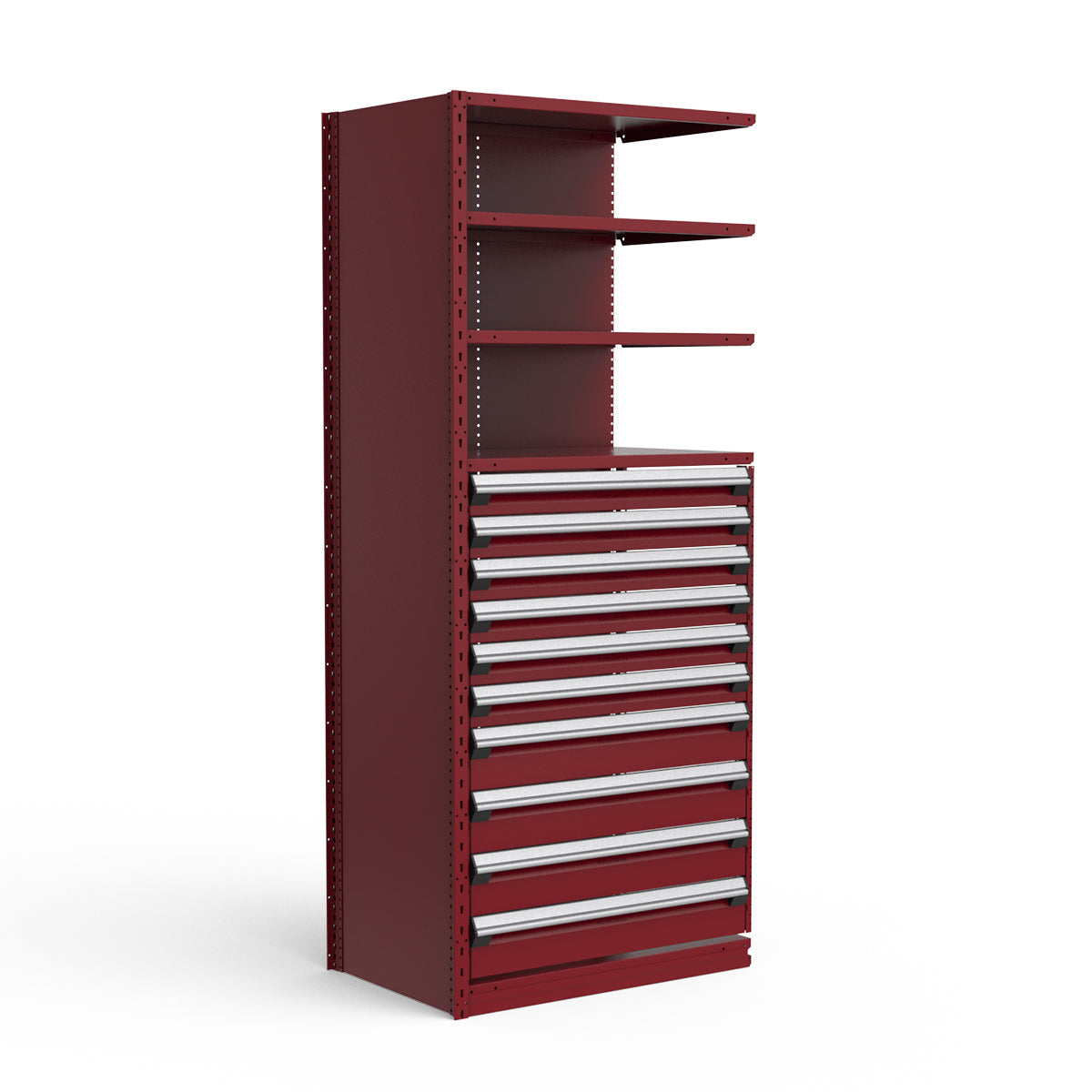 Shelving with Drawers - 48"H Drawer Bank - 10 drawers (Add-On)