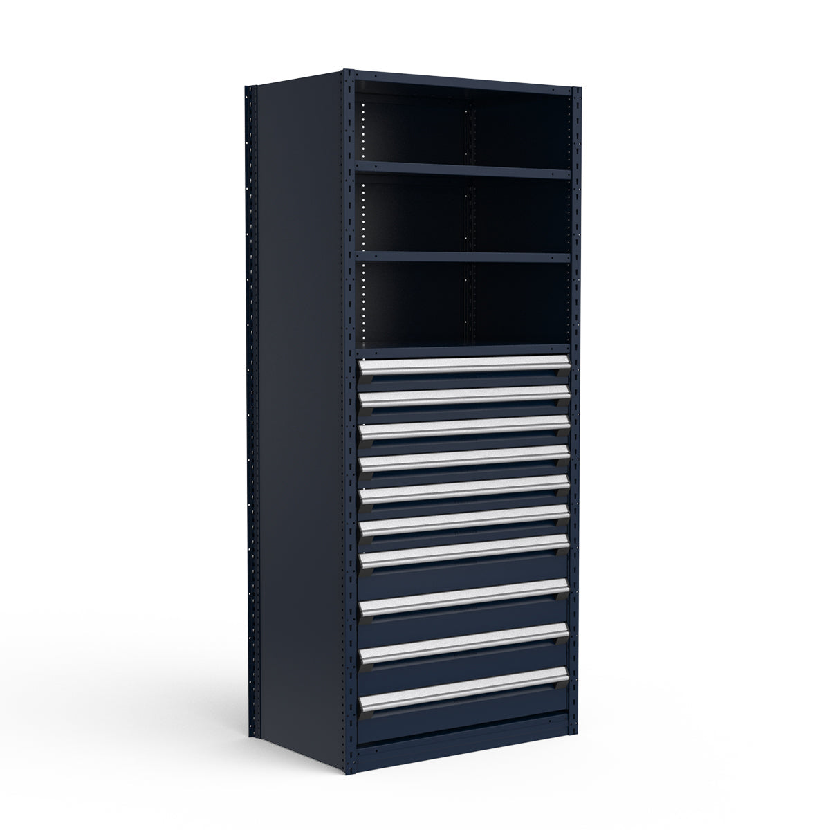 Shelving with Drawers - 48"H Drawer Bank - 10 drawers (Starter)
