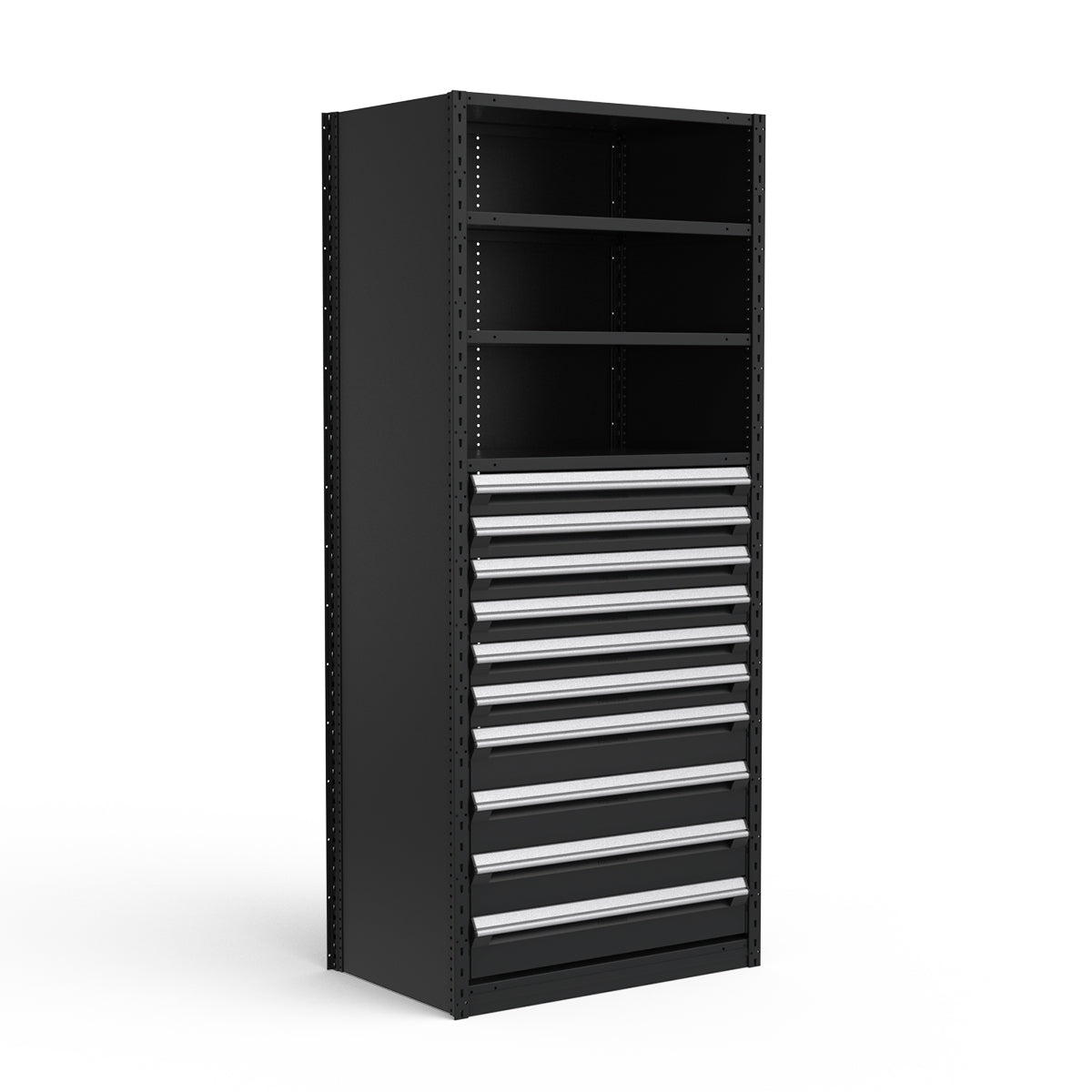 Shelving with Drawers - 48"H Drawer Bank - 10 drawers (Starter)