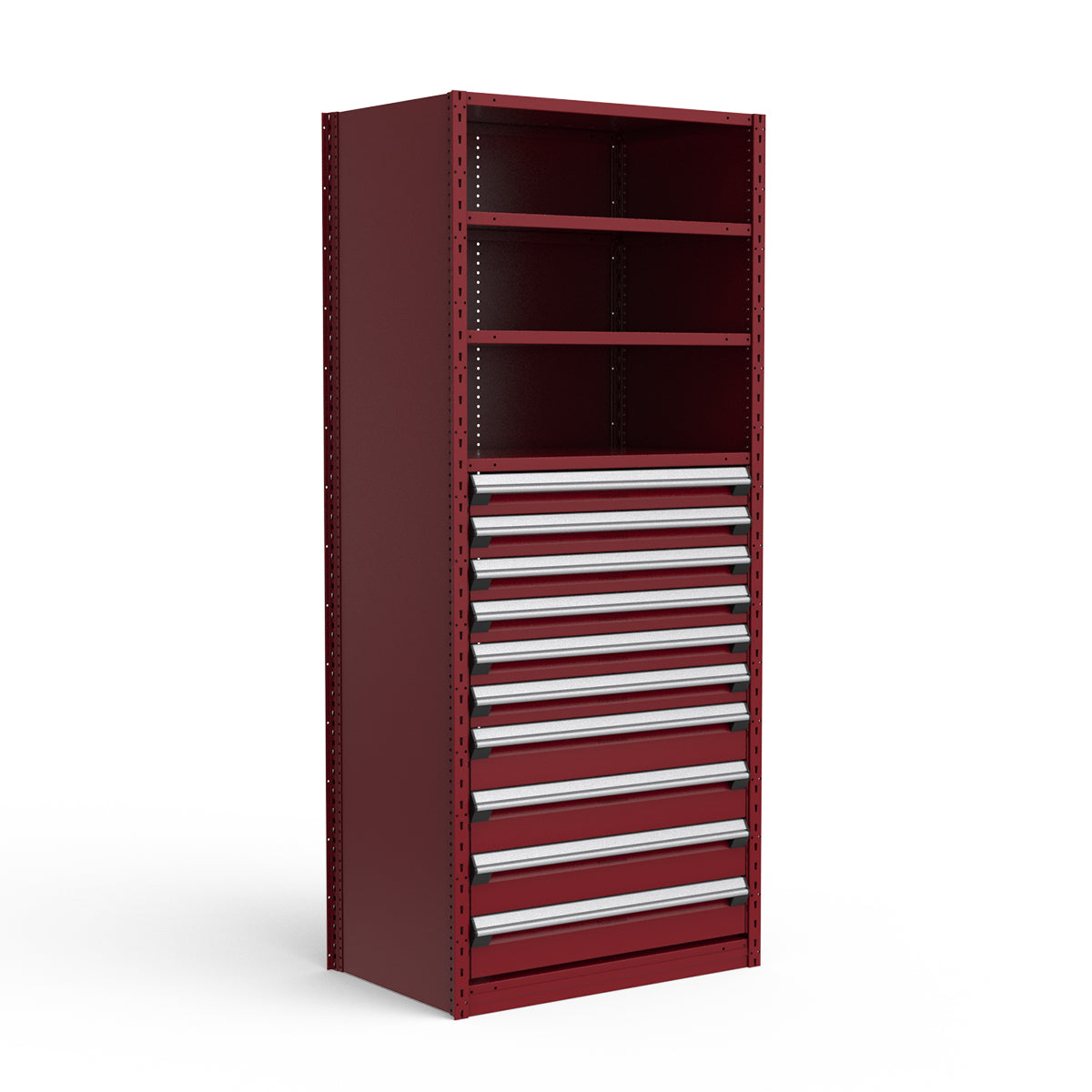 Shelving with Drawers - 48"H Drawer Bank - 10 drawers (Starter)