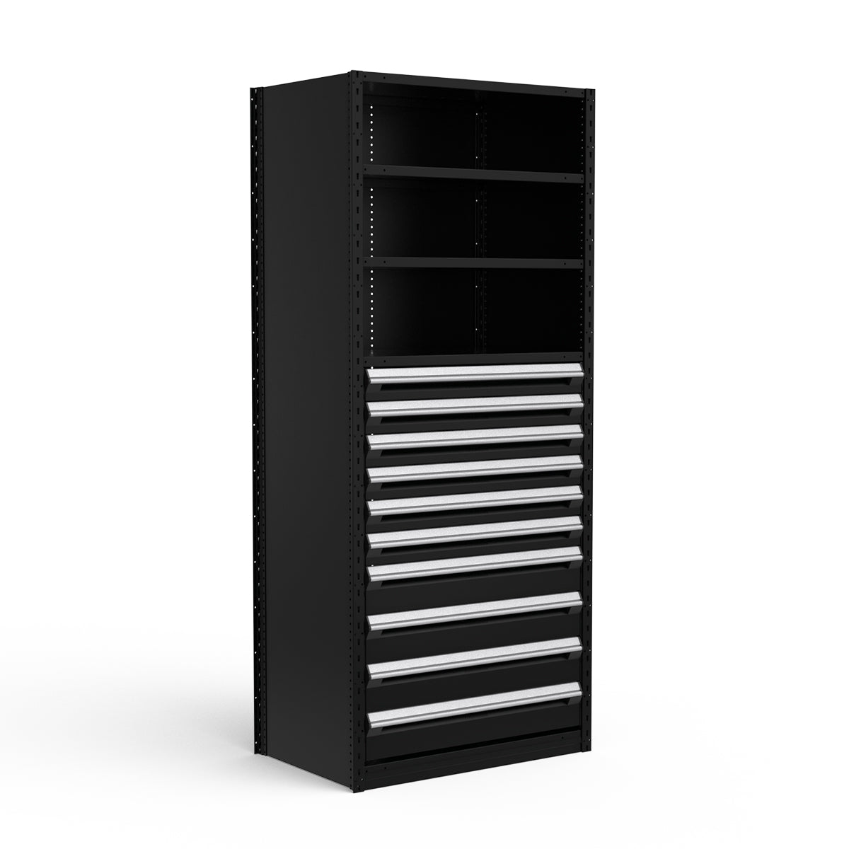 Shelving with Drawers - 48"H Drawer Bank - 10 drawers (Starter)