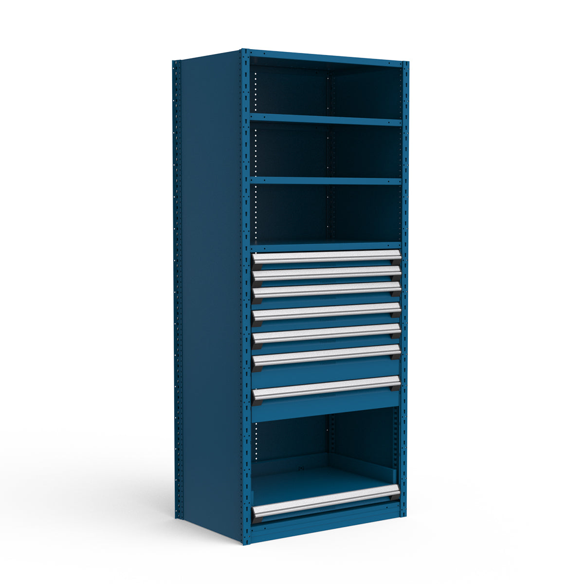 Shelving with Drawers - 48"H Drawer Bank - 7 drawers (Starter)