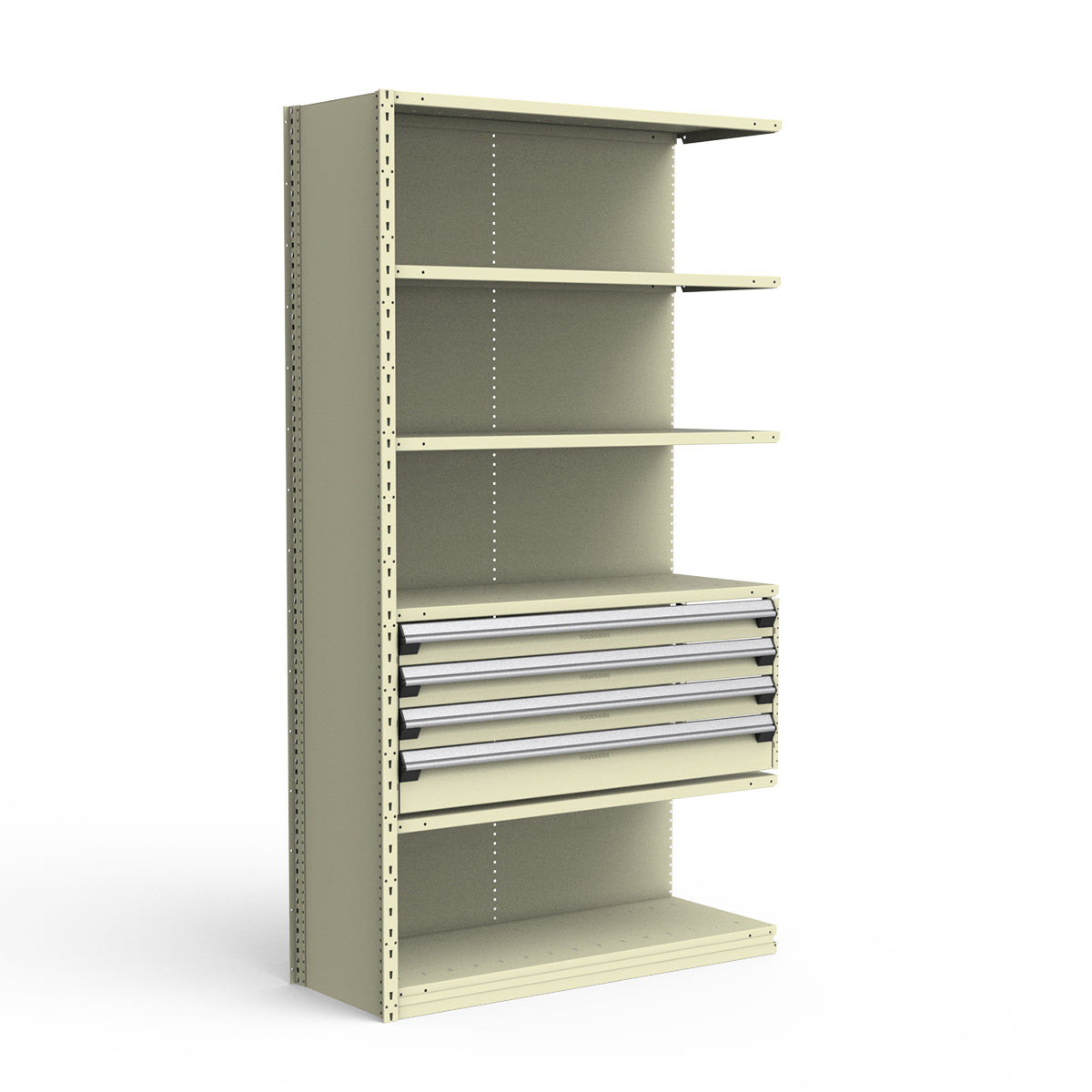 Shelving with Drawers - 18"H Drawer Bank - 4 drawers (Add-On)