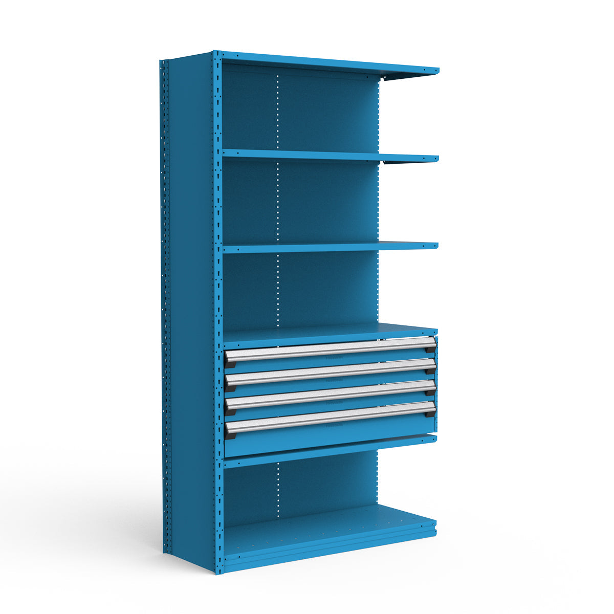 Shelving with Drawers - 18"H Drawer Bank - 4 drawers (Add-On)