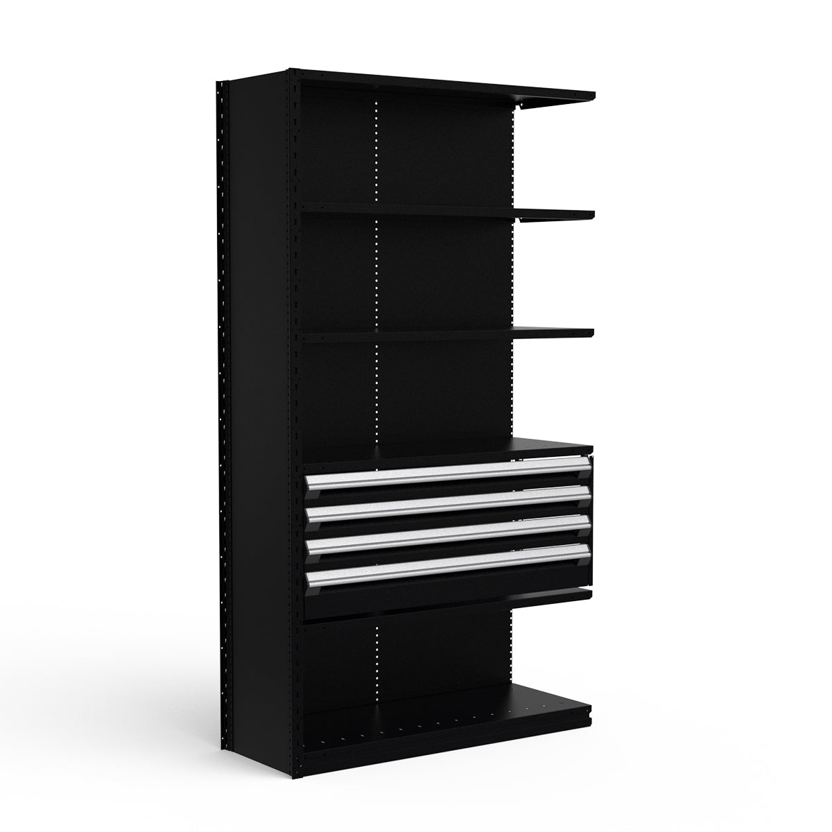 Shelving with Drawers - 18"H Drawer Bank - 4 drawers (Add-On)
