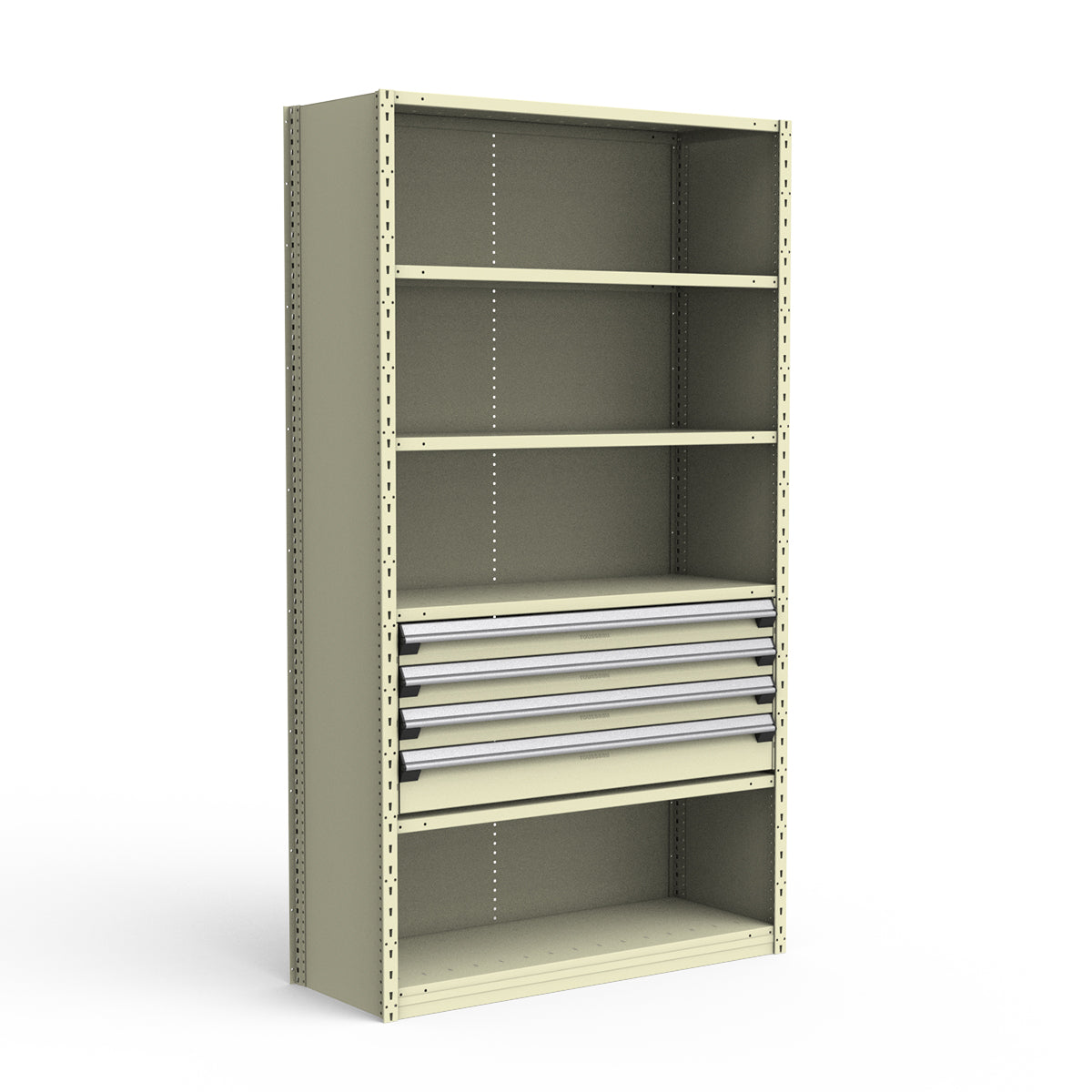 Shelving with Drawers - 18"H Drawer Bank - 4 drawers (Starter)