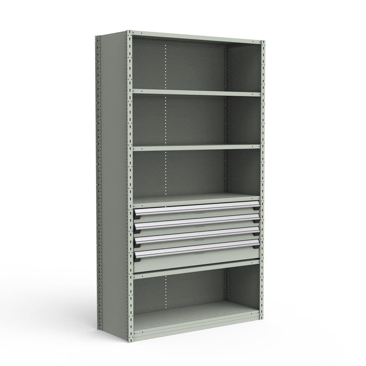 Shelving with Drawers - 18"H Drawer Bank - 4 drawers (Starter)