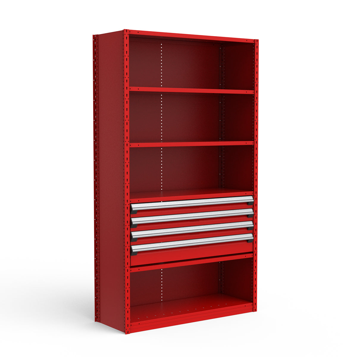 Shelving with Drawers - 18"H Drawer Bank - 4 drawers (Starter)