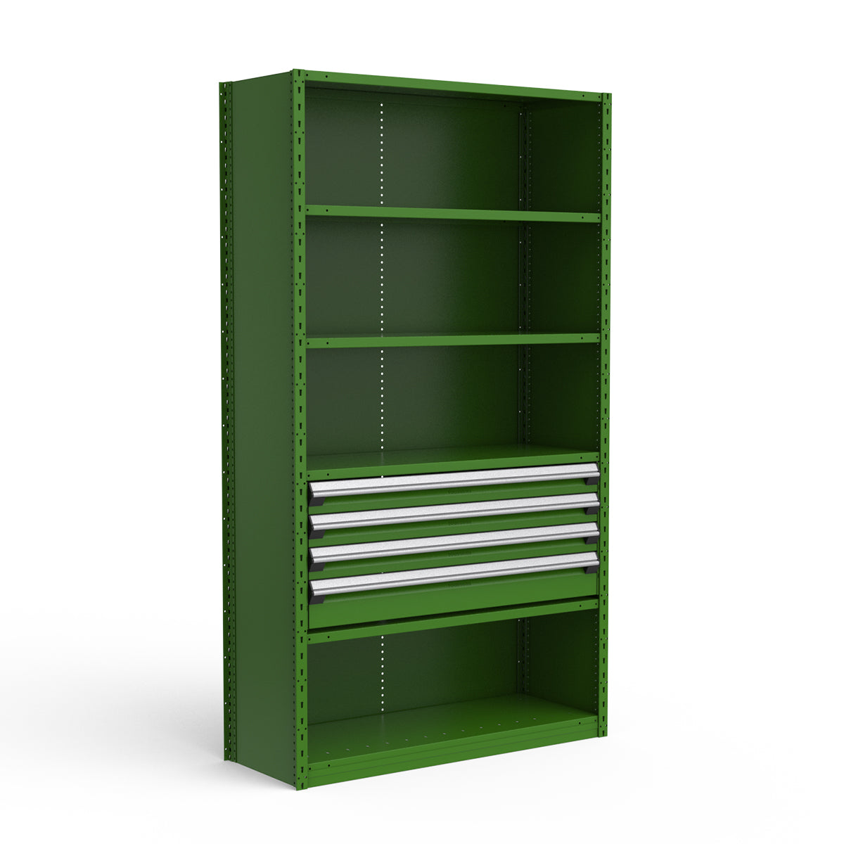 Shelving with Drawers - 18"H Drawer Bank - 4 drawers (Starter)