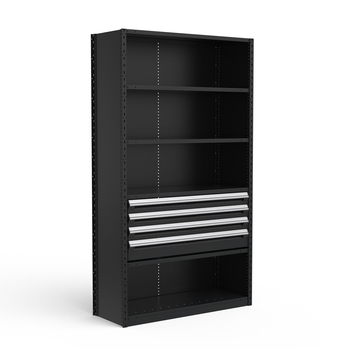 Shelving with Drawers - 18"H Drawer Bank - 4 drawers (Starter)