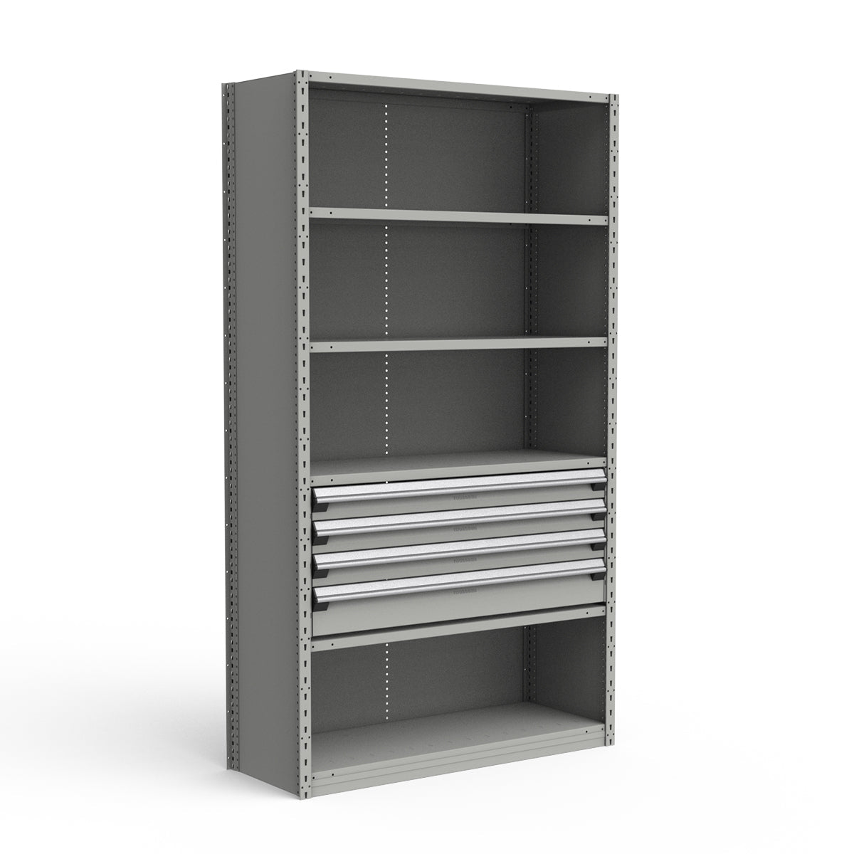 Shelving with Drawers - 18"H Drawer Bank - 4 drawers (Starter)