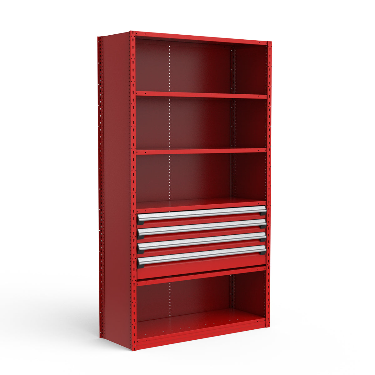 Shelving with Drawers - 18"H Drawer Bank - 4 drawers (Starter)