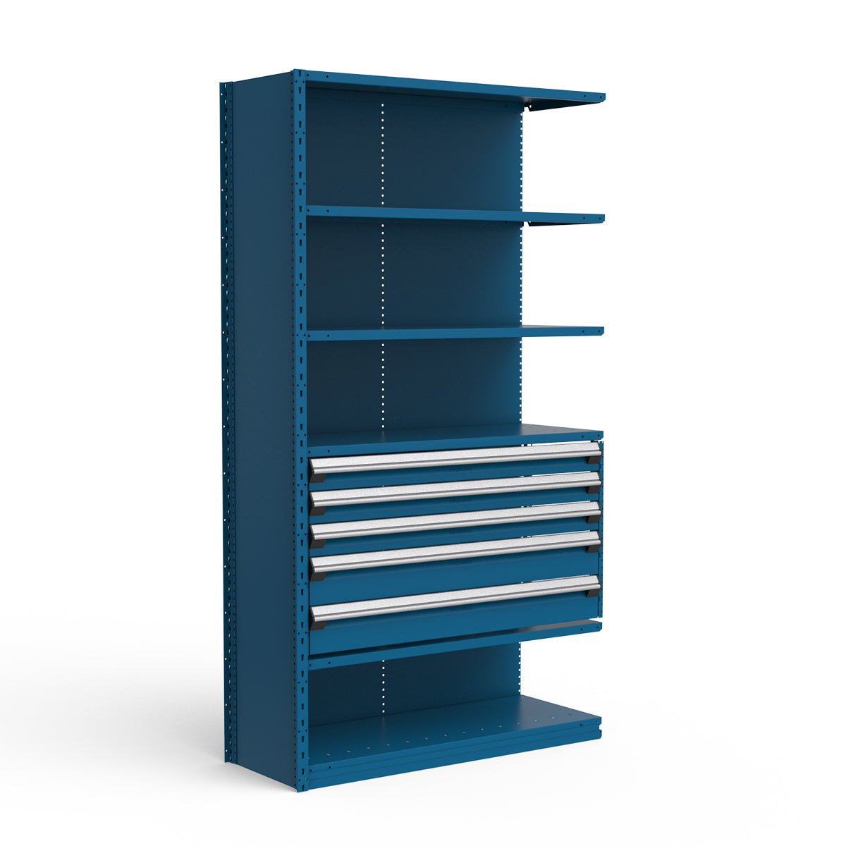Shelving with Drawers - 24"H Drawer Bank - 5 drawers (Add-On)