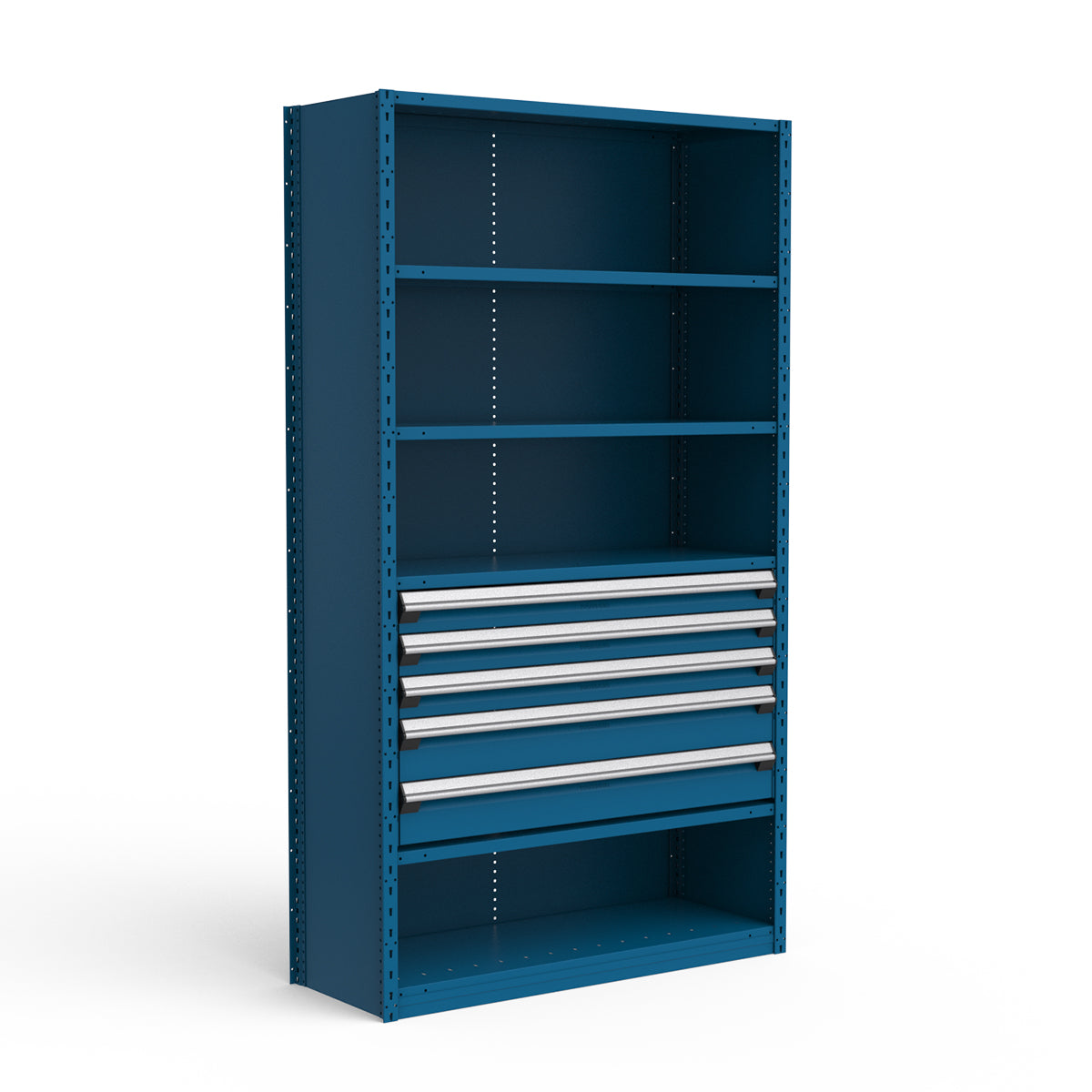 Shelving with Drawers - 24"H Drawer Bank - 5 drawers (Starter)