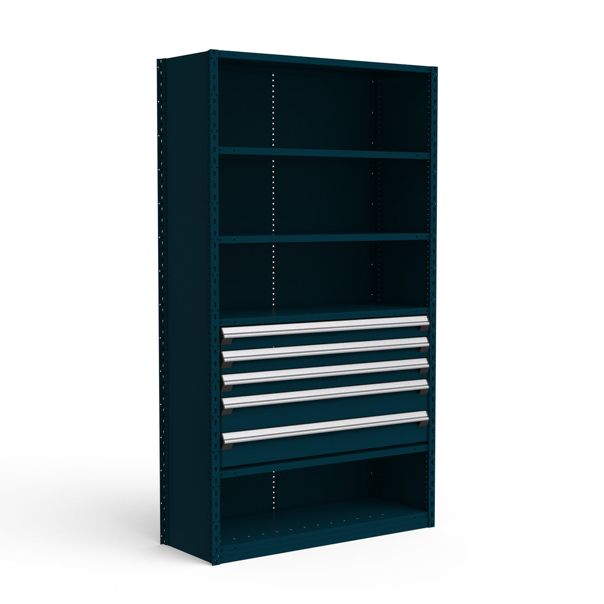 Shelving with Drawers - 24"H Drawer Bank - 5 drawers (Starter)