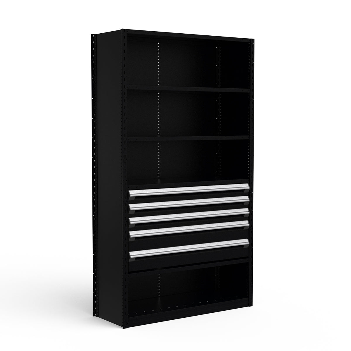 Shelving with Drawers - 24"H Drawer Bank - 5 drawers (Starter)