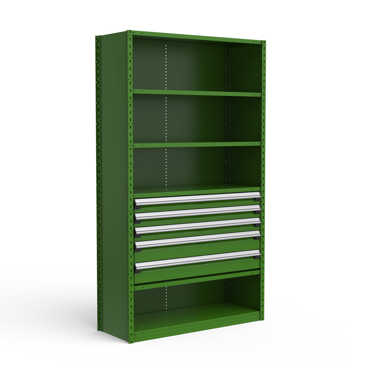 Shelving with Drawers - 24"H Drawer Bank - 5 drawers (Starter)