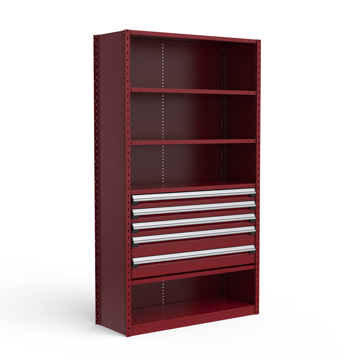 Shelving with Drawers - 24"H Drawer Bank - 5 drawers (Starter)