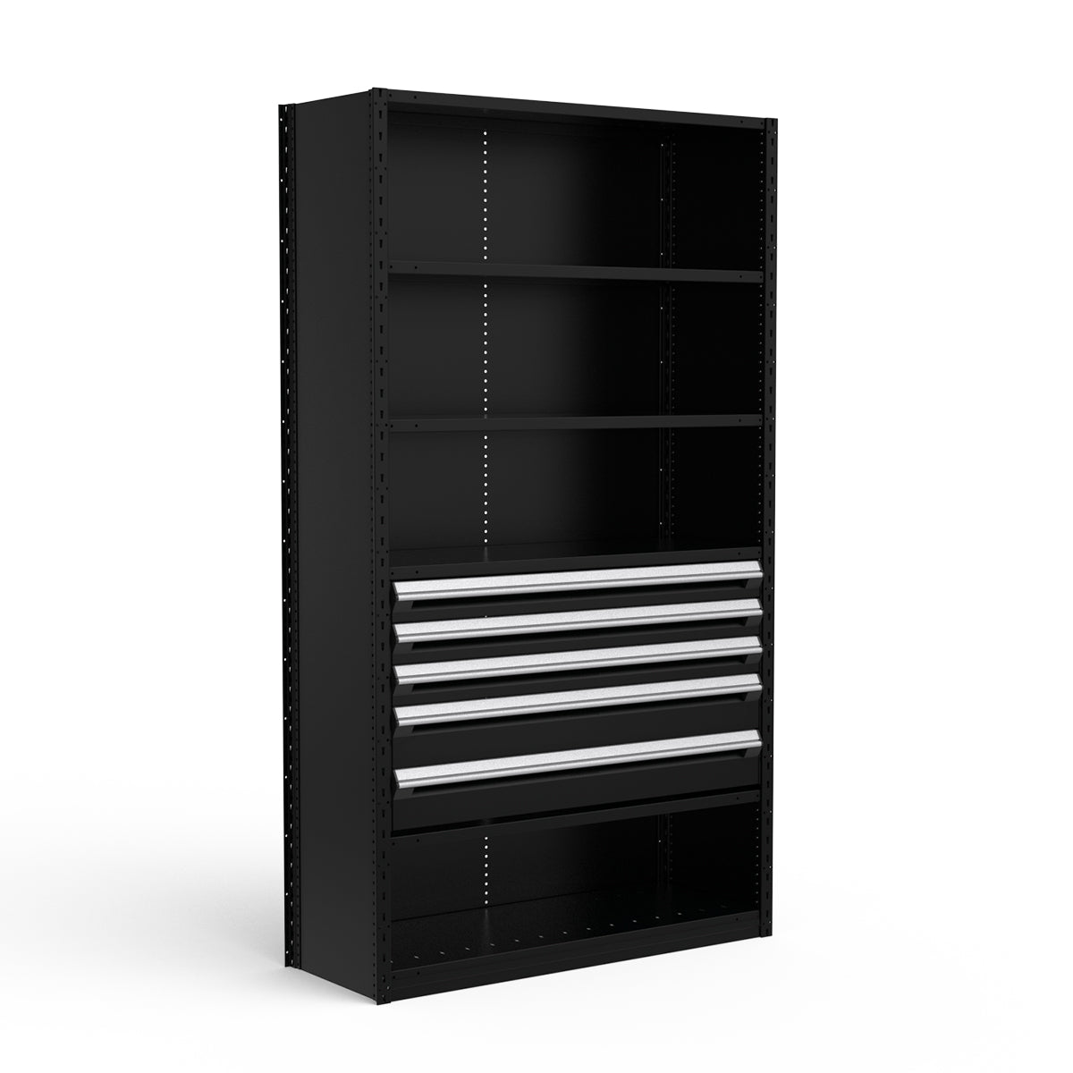 Shelving with Drawers - 24"H Drawer Bank - 5 drawers (Starter)