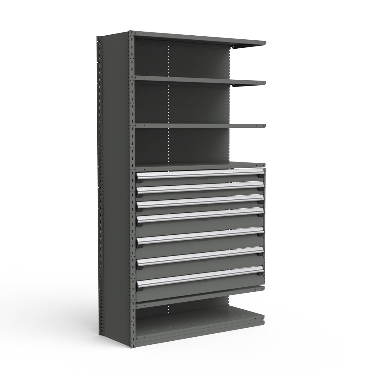 Shelving with Drawers - 36"H Drawer Bank - 7 drawers (Add-On)