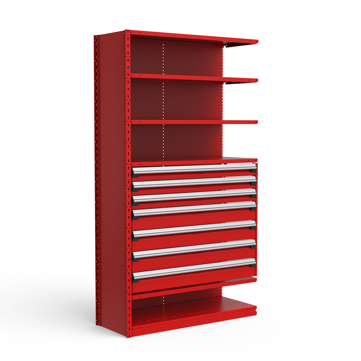 Shelving with Drawers - 36"H Drawer Bank - 7 drawers (Add-On)