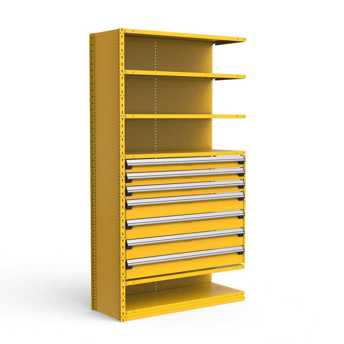 Shelving with Drawers - 36"H Drawer Bank - 7 drawers (Add-On)