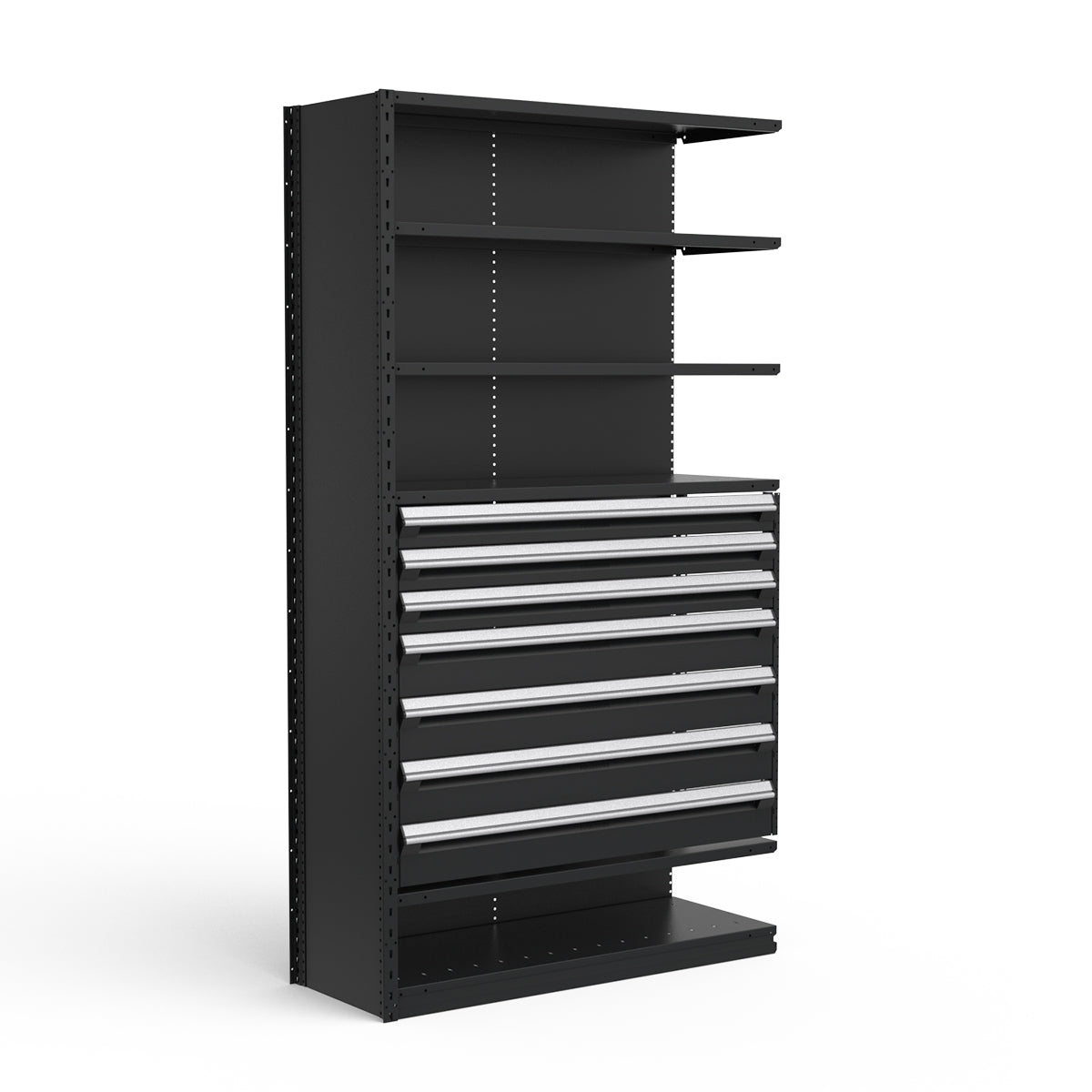 Shelving with Drawers - 36"H Drawer Bank - 7 drawers (Add-On)