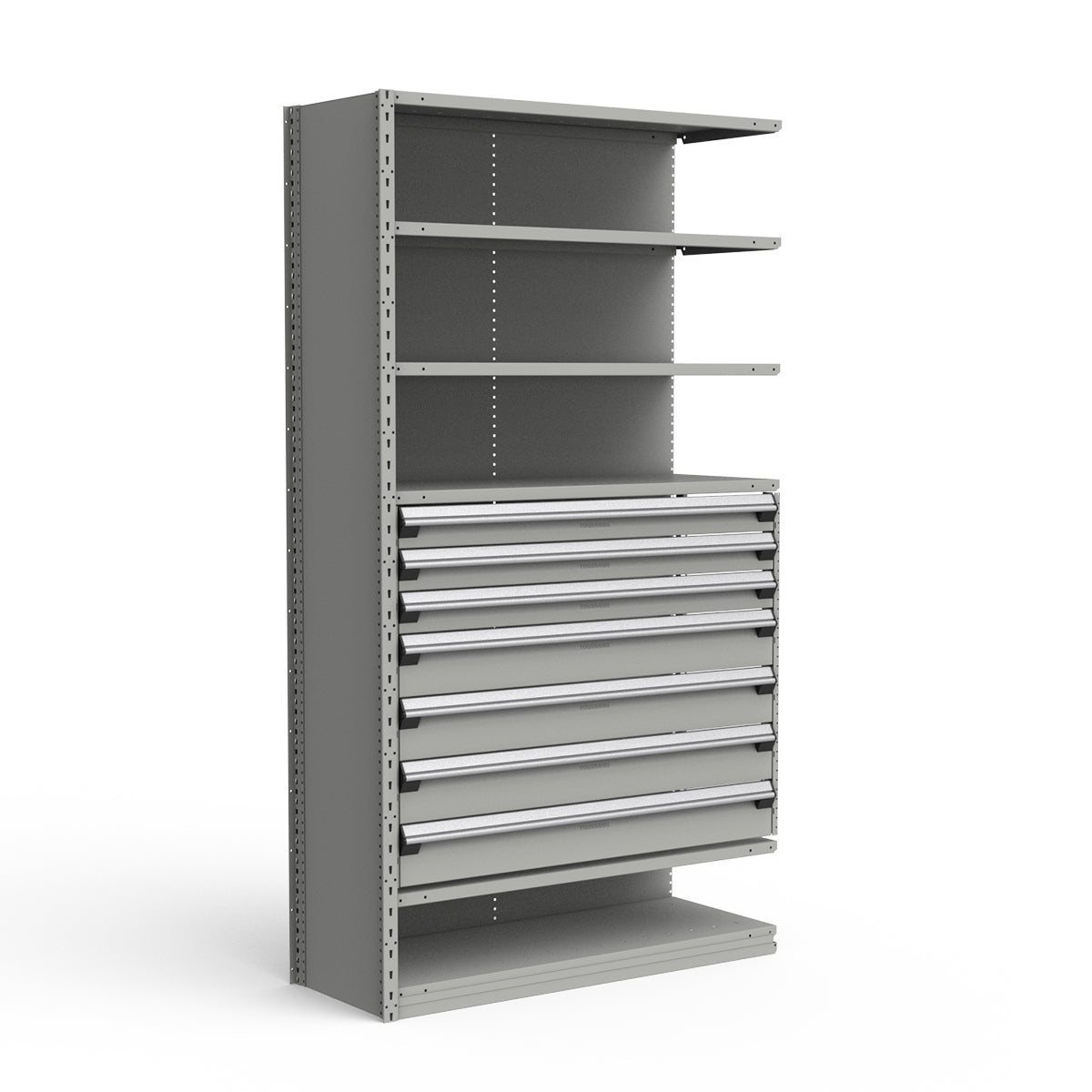 Shelving with Drawers - 36"H Drawer Bank - 7 drawers (Add-On)