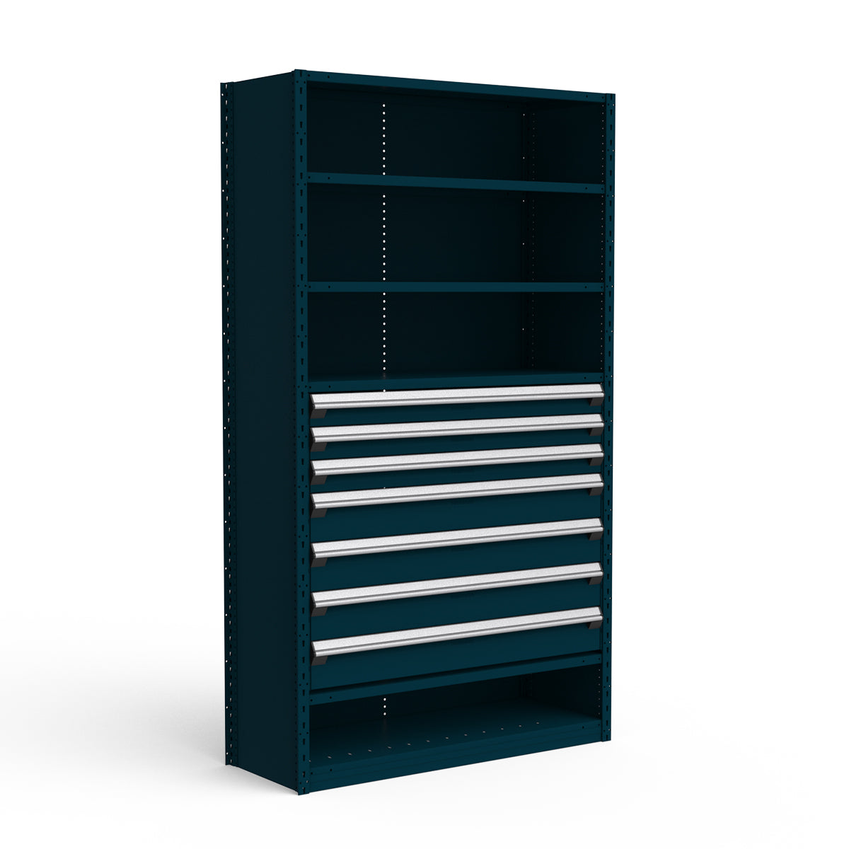 Shelving with Drawers - 36"H Drawer Bank - 7 drawers (Starter)
