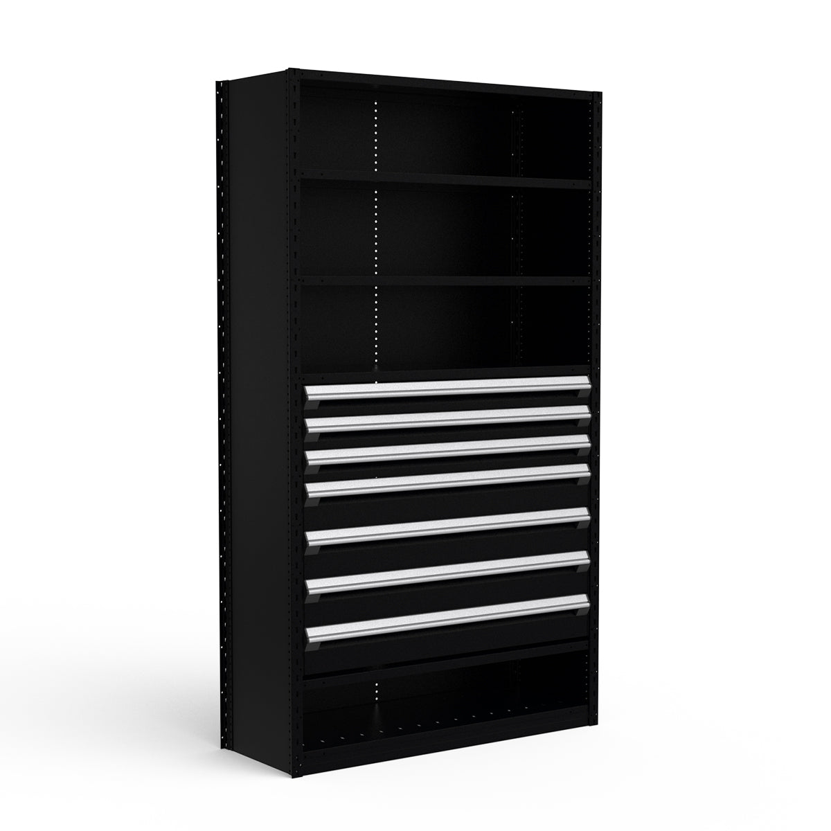 Shelving with Drawers - 36"H Drawer Bank - 7 drawers (Starter)