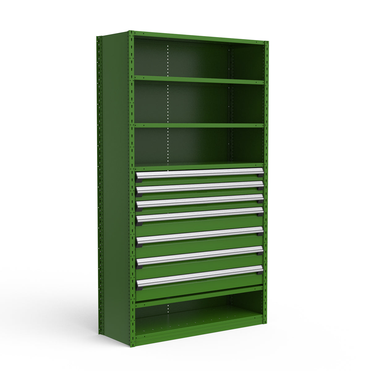 Shelving with Drawers - 36"H Drawer Bank - 7 drawers (Starter)