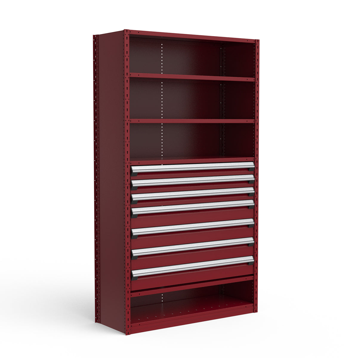 Shelving with Drawers - 36"H Drawer Bank - 7 drawers (Starter)