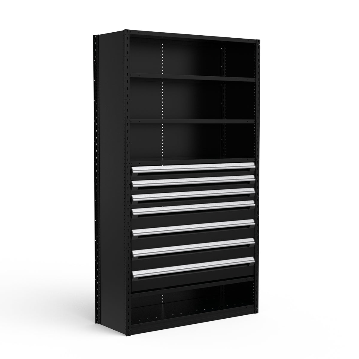 Shelving with Drawers - 36"H Drawer Bank - 7 drawers (Starter)